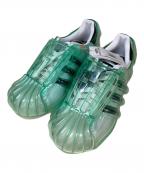 adidasアディダス）の古着「スーパースター バブル "グリーン"」｜ホワイト×グリーン