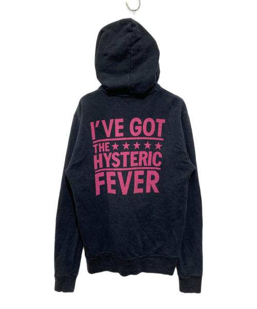 Hysteric Glamour（ヒステリックグラマー）Hysteric Glamour (ヒステリックグラマー) ヒスガール ジップアップパーカー ブラック サイズ:Lの古着・服飾アイテム