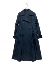 MaxMara（マックスマーラ）の古着「ダブルブレスト・トレンチコート」｜ネイビー