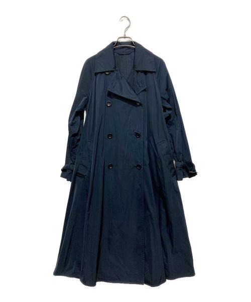 MaxMara（マックスマーラ）MaxMara (マックスマーラ) ダブルブレスト・トレンチコート ネイビー サイズ:36の古着・服飾アイテム