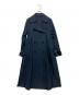 MaxMara（マックスマーラ）の古着「ダブルブレスト・トレンチコート」｜ネイビー