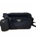 PRADA（プラダ）の古着「Re-nylon Xサフィアーノレザー ショルダーバッグ」｜ブラック