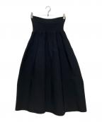 Room no.8ルームエイト）の古着「PLATING TIERED SKIRT / ニットスカート」｜ブラック