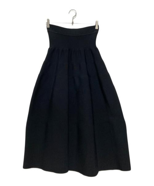 Room no.8（ルームエイト）Room no.8 (ルームエイト) PLATING TIERED SKIRT / ニットスカート ブラック サイズ:FREEの古着・服飾アイテム
