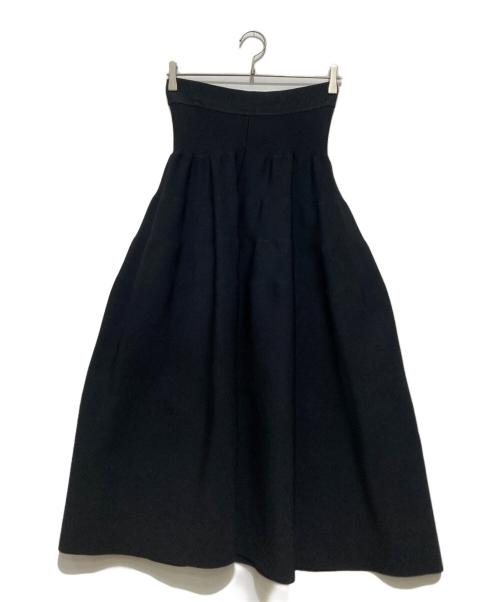 Room no.8（ルームエイト）Room no.8 (ルームエイト) PLATING TIERED SKIRT / ニットスカート ブラック サイズ:FREEの古着・服飾アイテム