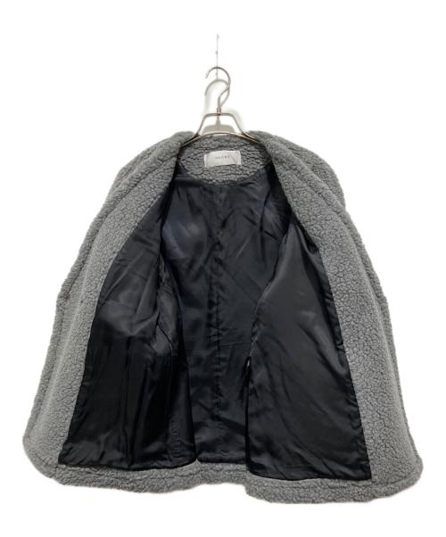 ADORE（アドーア）ADORE (アドーア) ウールボアジャケット グレー サイズ:38の古着・服飾アイテム