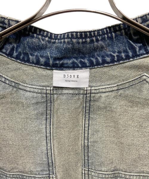 D5OVE（ダヴ）D5OVE (ダヴ) フリンジダメージデニムジャケット インディゴの古着・服飾アイテム