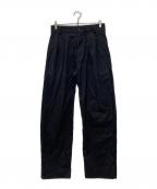 MARGARET HOWELL×FOXBROTHERSマーガレットハウエル×）の古着「26ss SUMMER WOOL TROUSERS / スラックス」｜ブラック