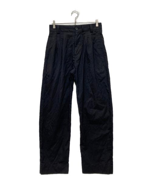 MARGARET HOWELL（マーガレットハウエル）MARGARET HOWELL (マーガレットハウエル) FOXBROTHERS 26ss SUMMER WOOL TROUSERS / スラックス ブラック サイズ:Ｓの古着・服飾アイテム
