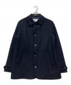 SHIPS anyシップスエニィ）の古着「PURE WOOL MELTON シングル Pコート」｜ネイビー