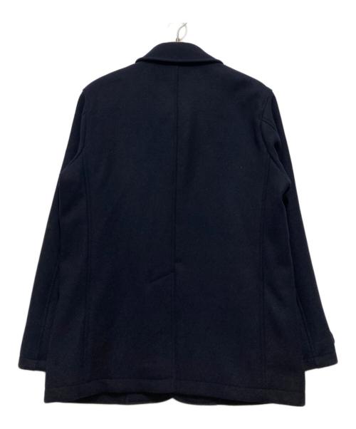 SHIPS any（シップスエニィ）SHIPS any (シップスエニィ) PURE WOOL MELTON シングル Pコート ネイビー サイズ:Lの古着・服飾アイテム