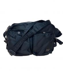 PORTER（ポーター）の古着「タンカー2WAYウエストバッグ/	TANKER 2WAY WAIST BAG」｜ブラック