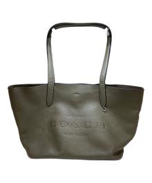 COACH（コーチ）の古着「キャメロン ペブルド レザー トート」｜グリーン