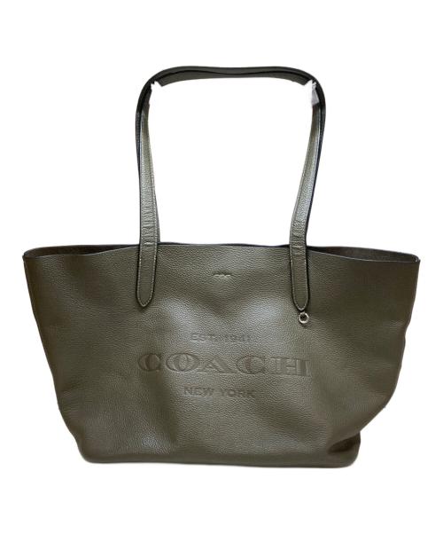 COACH（コーチ）COACH (コーチ) キャメロン ペブルド レザー トート グリーンの古着・服飾アイテム