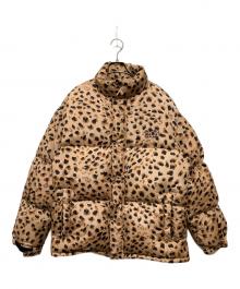 WACKO MARIA×NANGA（ワコマリア×ナンガ）の古着「コラボ レオパード柄 ダウンジャケット/	23AW LEOPARD DOWN JACKET」｜ブラウン