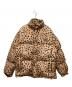 WACKO MARIA（ワコマリア）の古着「コラボ レオパード柄 ダウンジャケット/	23AW LEOPARD DOWN JACKET」｜ブラウン