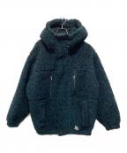WACKO MARIAワコマリア）の古着「21AW レオパードボアフリースフーデッドジャケット/21AW LEOPARD BOA FLEECE HOODED JACKET」｜グリーン
