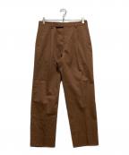 WACKO MARIAワコマリア）の古着「PLEATED TROUSERS / プリーツトラウザー」｜ブラウン