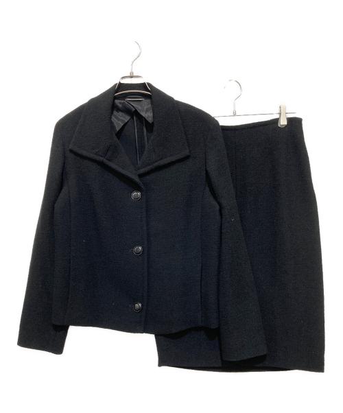 MaxMara（マックスマーラ）MaxMara (マックスマーラ) スカートセットアップジャケット ブラック サイズ:42の古着・服飾アイテム