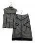 VIVIENNE TAM (ヴィヴィアンタム) セットアップパワーネット レイヤードノースリーブカットソー ブラック：10000円