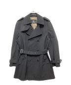 BURBERRY BLACK LABELバーバリーブラックレーベル）の古着「裏ノバチェックトレンチコート」｜ブラック