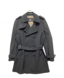 BURBERRY BLACK LABEL（バーバリーブラックレーベル）の古着「裏ノバチェックトレンチコート」｜ブラック