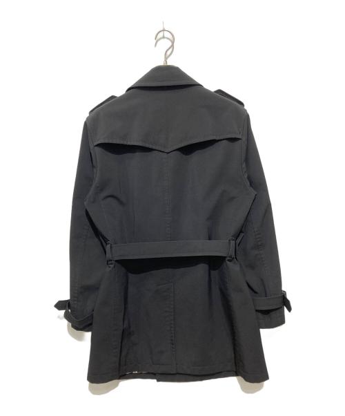 BURBERRY BLACK LABEL（バーバリーブラックレーベル）BURBERRY BLACK LABEL (バーバリーブラックレーベル) 裏ノバチェックトレンチコート ブラック サイズ:Lの古着・服飾アイテム