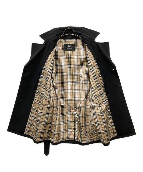 BURBERRY BLACK LABEL（バーバリーブラックレーベル）BURBERRY BLACK LABEL (バーバリーブラックレーベル) 裏ノバチェックトレンチコート ブラック サイズ:Lの古着・服飾アイテム