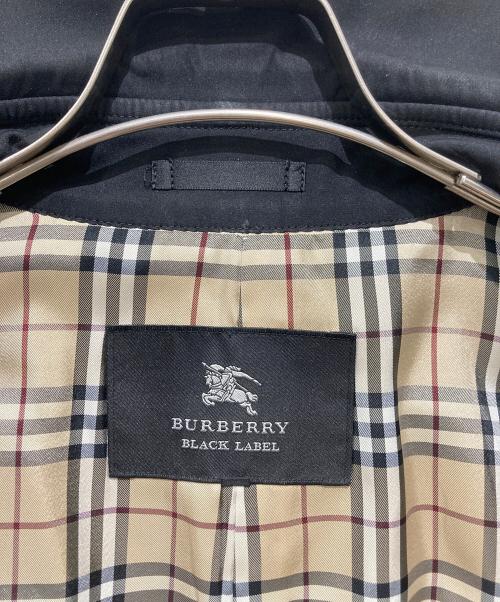 BURBERRY BLACK LABEL（バーバリーブラックレーベル）BURBERRY BLACK LABEL (バーバリーブラックレーベル) 裏ノバチェックトレンチコート ブラック サイズ:Lの古着・服飾アイテム
