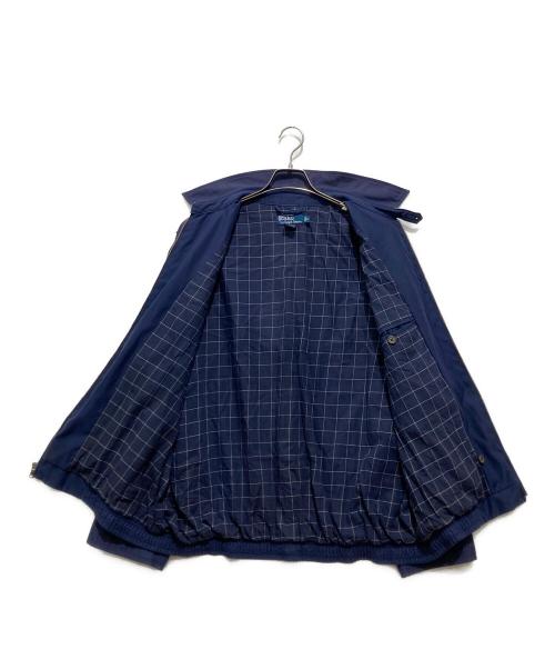 POLO RALPH LAUREN（ポロ・ラルフローレン）POLO RALPH LAUREN (ポロ・ラルフローレン) ポニー刺繍 ピーチスキン スイングトップ ネイビー サイズ:Lの古着・服飾アイテム