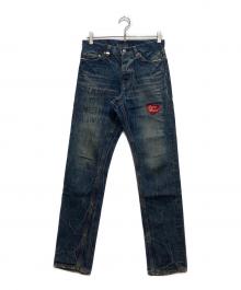 Hysteric Glamour（ヒステリックグラマー）の古着「パッチドKINKY デニムパンツ」｜インディゴ