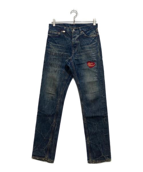Hysteric Glamour（ヒステリックグラマー）Hysteric Glamour (ヒステリックグラマー) パッチドKINKY デニムパンツ インディゴ サイズ:XSの古着・服飾アイテム