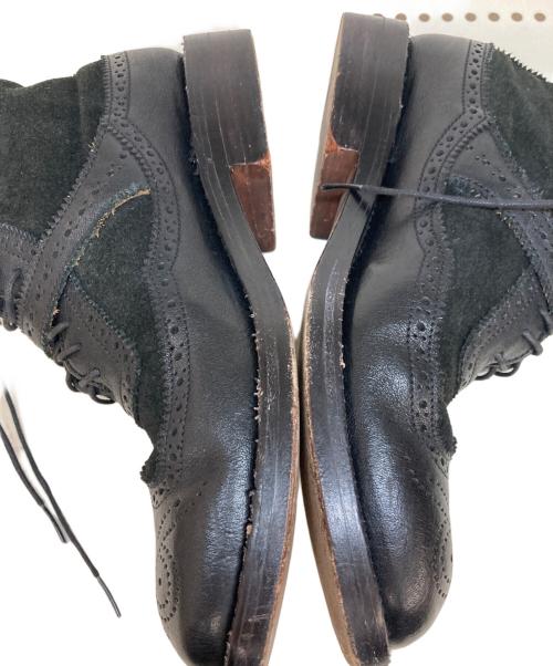 YUKETEN（ユケテン）YUKETEN (ユケテン) BEAMS BOY (ビームスボーイ) Sierra Wingtip Boots ブラック サイズ:4.5Dの古着・服飾アイテム