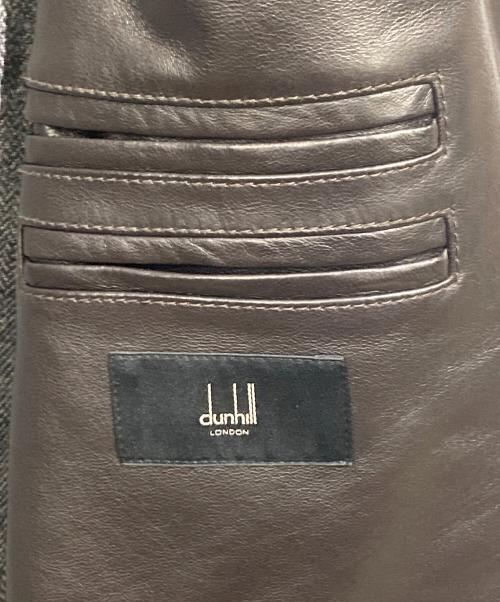 dunhill（ダンヒル）dunhill (ダンヒル) レザーコート ブラウン サイズ:Mの古着・服飾アイテム