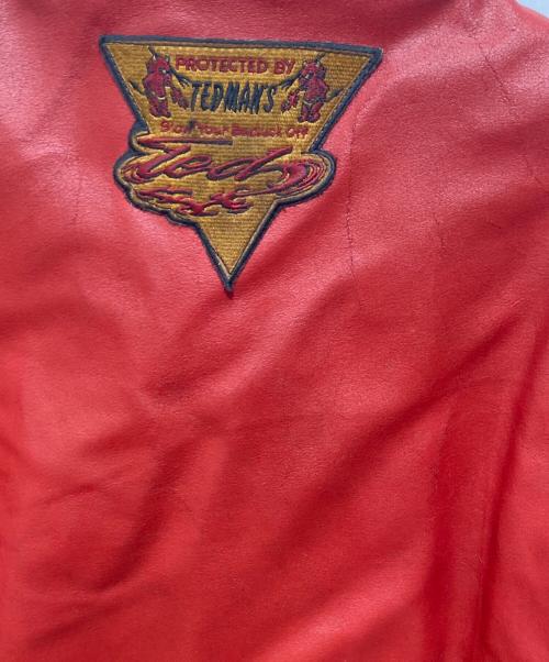 TEDMAN（テッドマン）TEDMAN (テッドマン) レザージャケット レッド サイズ:38の古着・服飾アイテム