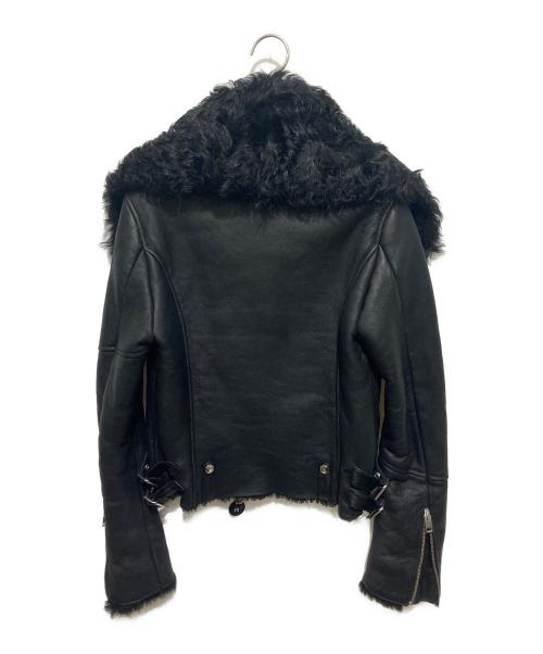 DIESEL（ディーゼル）DIESEL (ディーゼル) ムートンライダースジャケット/L-MARGOT JACKET ブラック サイズ:Ｓの古着・服飾アイテム