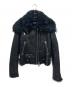 DIESEL（ディーゼル）の古着「ムートンライダースジャケット/L-MARGOT JACKET」｜ブラック