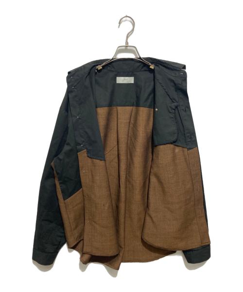 amachi.（アマチ）amachi. (アマチ) スウィッチングシャツ ブラック×ブラウン サイズ:4の古着・服飾アイテム