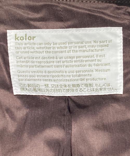 KOLOR（カラー）KOLOR (カラー) C/E シャンブレーギャバジンコート カーキ サイズ:3の古着・服飾アイテム