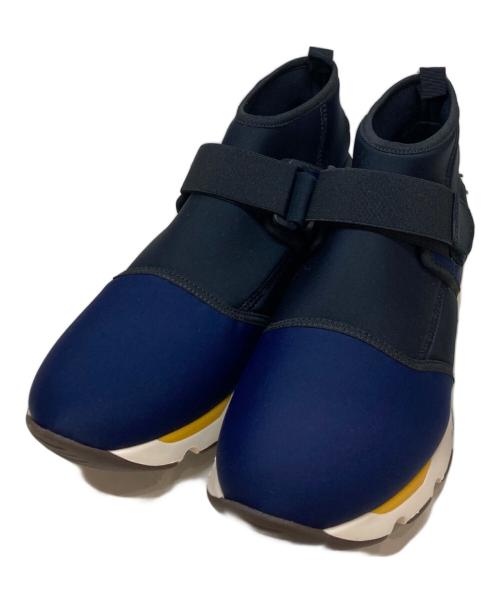 MARNI（マルニ）MARNI (マルニ) ベルクロ ハイカットスニーカー ネイビー サイズ:42の古着・服飾アイテム