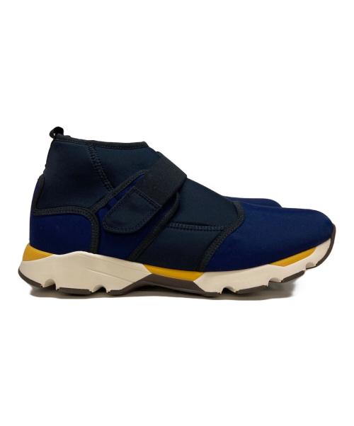 MARNI（マルニ）MARNI (マルニ) ベルクロ ハイカットスニーカー ネイビー サイズ:42の古着・服飾アイテム
