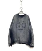 DANKE SCHONダンケ シェーン）の古着「SPRAY PIGMENT SWEAT CREWNECK / フェード加工スウェット」