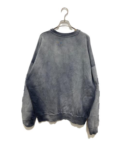 DANKE SCHON（ダンケ シェーン）Danke schon (ダンケ シェーン) SPRAY PIGMENT SWEAT CREWNECK / フェード加工スウェット サイズ:Lの古着・服飾アイテム