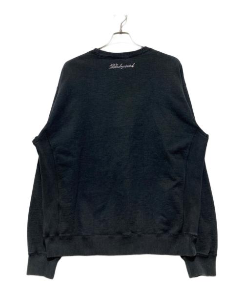 THE BLACK EYE PATCH（ブラックアイパッチ）THE BLACK EYE PATCH (ブラックアイパッチ) RHINESTONE B EMBLEM CREW SWEAT スウェット ブラック サイズ:XLの古着・服飾アイテム