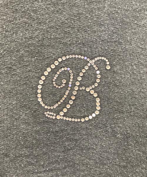 THE BLACK EYE PATCH（ブラックアイパッチ）THE BLACK EYE PATCH (ブラックアイパッチ) RHINESTONE B EMBLEM CREW SWEAT スウェット ブラック サイズ:XLの古着・服飾アイテム