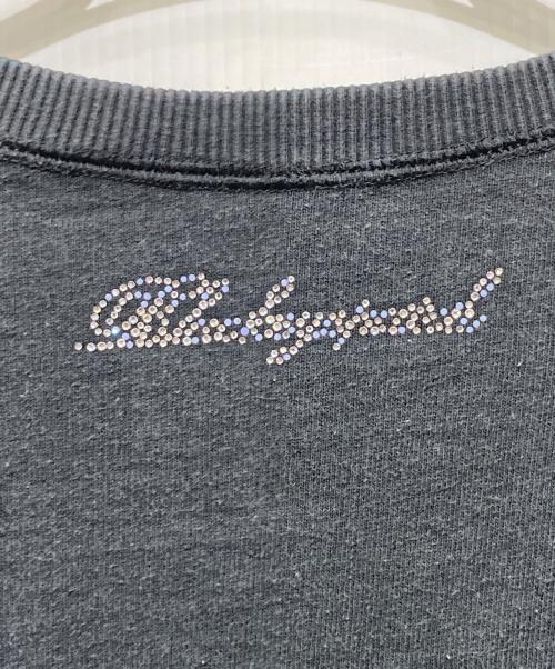 THE BLACK EYE PATCH（ブラックアイパッチ）THE BLACK EYE PATCH (ブラックアイパッチ) RHINESTONE B EMBLEM CREW SWEAT スウェット ブラック サイズ:XLの古着・服飾アイテム