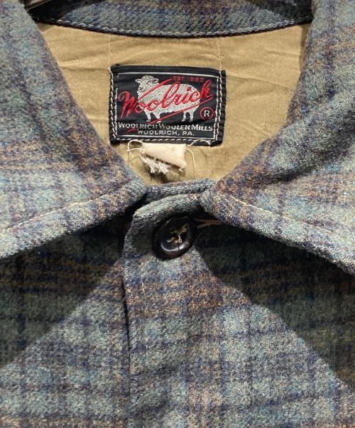 WOOLRICH（ウールリッチ）WOOLRICH (ウールリッチ) 50s ウールチェックハンティングジャケット グリーン サイズ:38の古着・服飾アイテム