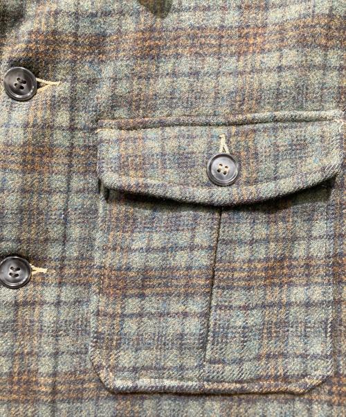 WOOLRICH（ウールリッチ）WOOLRICH (ウールリッチ) 50s ウールチェックハンティングジャケット グリーン サイズ:38の古着・服飾アイテム
