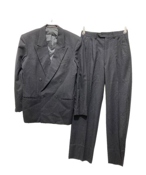 GIORGIO ARMANI（ジョルジオアルマーニ）GIORGIO ARMANI (ジョルジオアルマーニ) ダブルブレストセットアップスーツ グレー サイズ:44REGの古着・服飾アイテム
