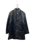 Schott×SUPREMEショット×シュプリーム）の古着「26SS ラムレザーコート/ Leather Overcoat」｜ブラック